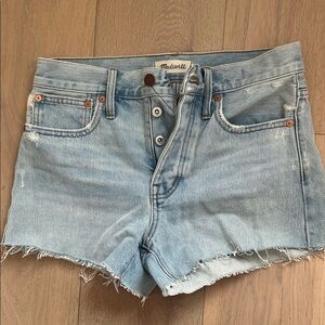 Madewell Faded Blue Jean Shorts (Runs large-fits more like a 25)